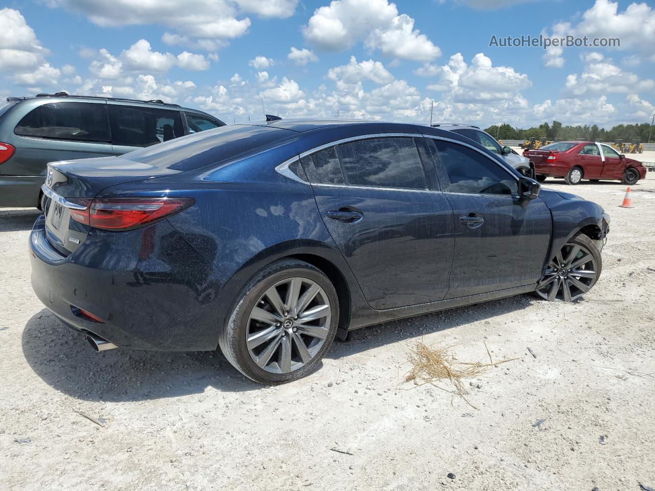 2018 Mazda 6 Grand Touring Blue vin: JM1GL1TY8J1335676