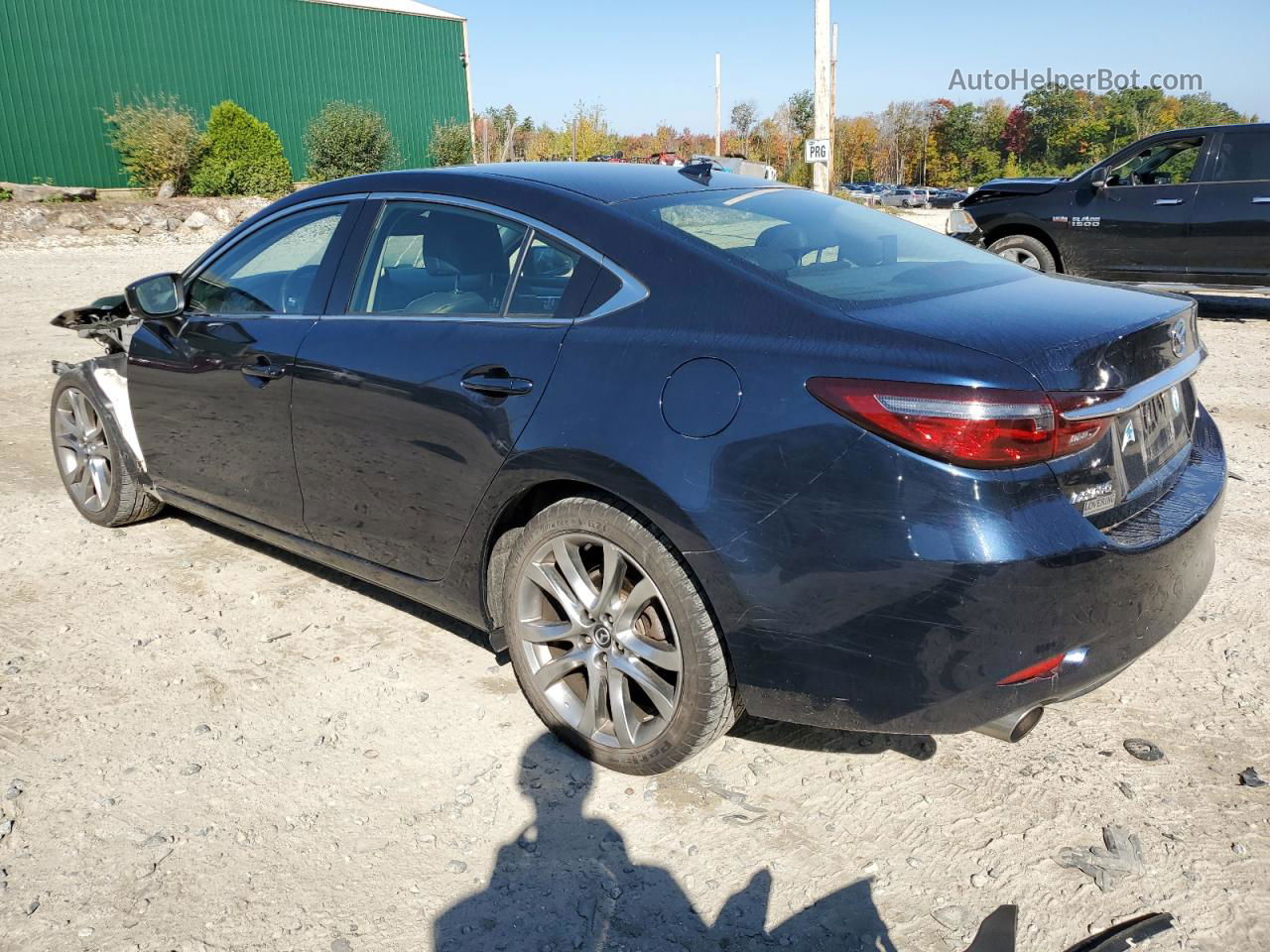 2018 Mazda 6 Grand Touring Синий vin: JM1GL1TY9J1305201