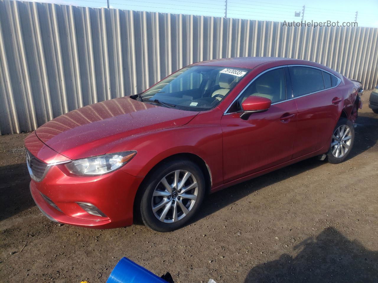 2017 Mazda 6 Sport Red vin: JM1GL1U56H1104306