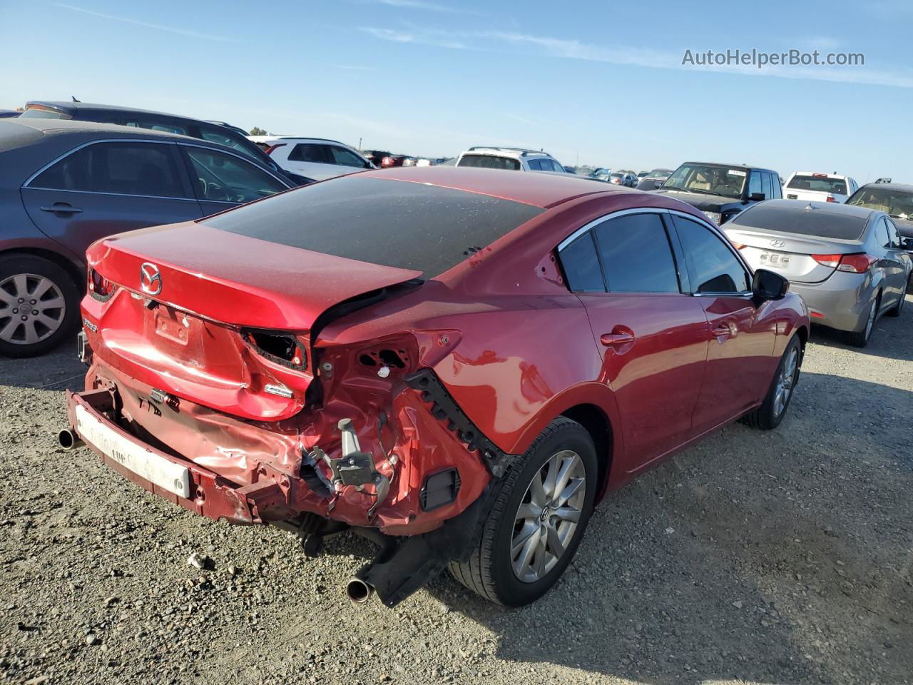 2017 Mazda 6 Sport Burgundy vin: JM1GL1U58H1155869