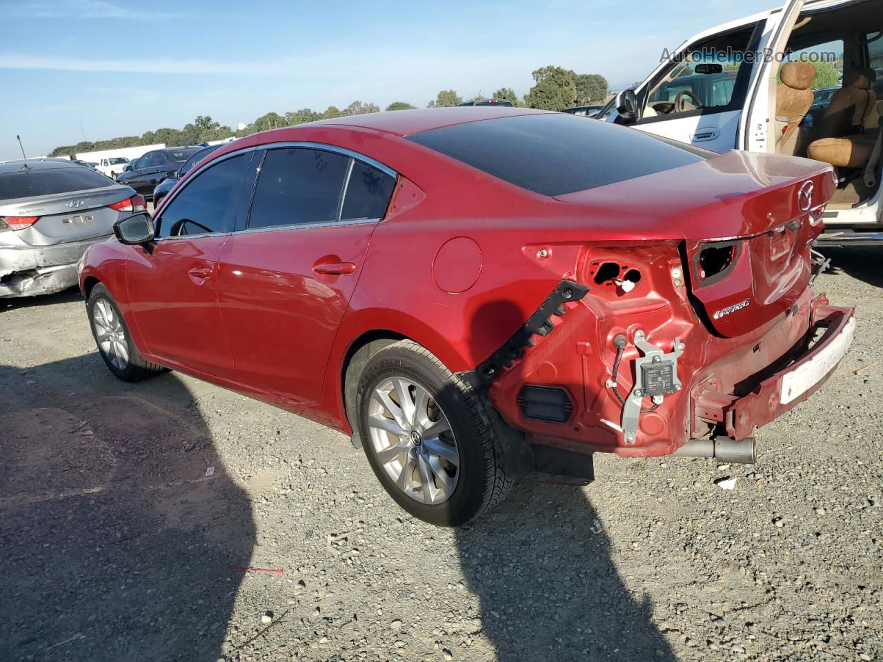 2017 Mazda 6 Sport Burgundy vin: JM1GL1U58H1155869