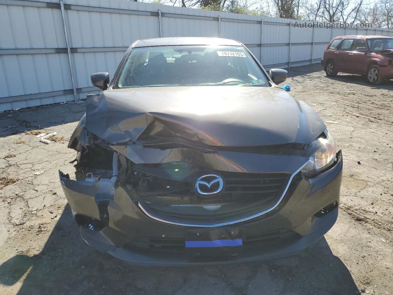 2017 Mazda 6 Sport Gray vin: JM1GL1U59H1144007