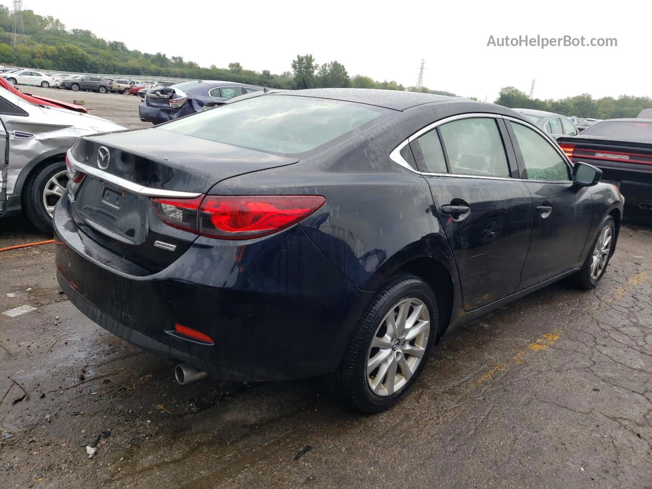 2017 Mazda 6 Sport Черный vin: JM1GL1U5XH1105166