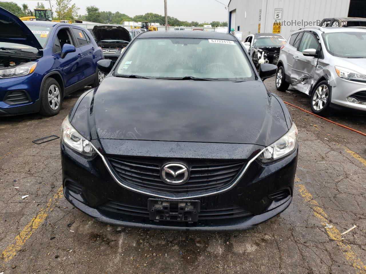 2017 Mazda 6 Sport Черный vin: JM1GL1U5XH1105166