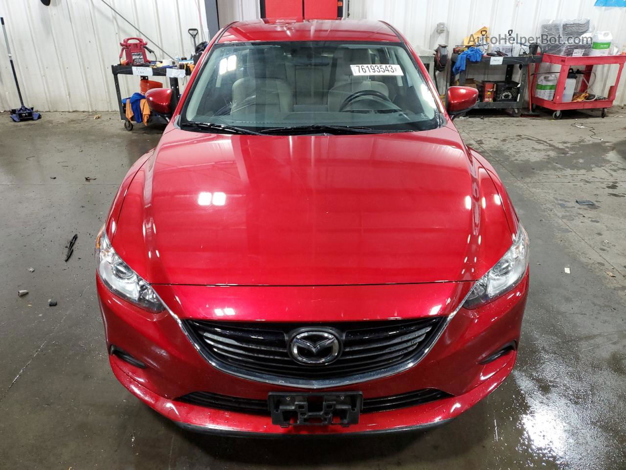 2017 Mazda 6 Sport Красный vin: JM1GL1U5XH1154089