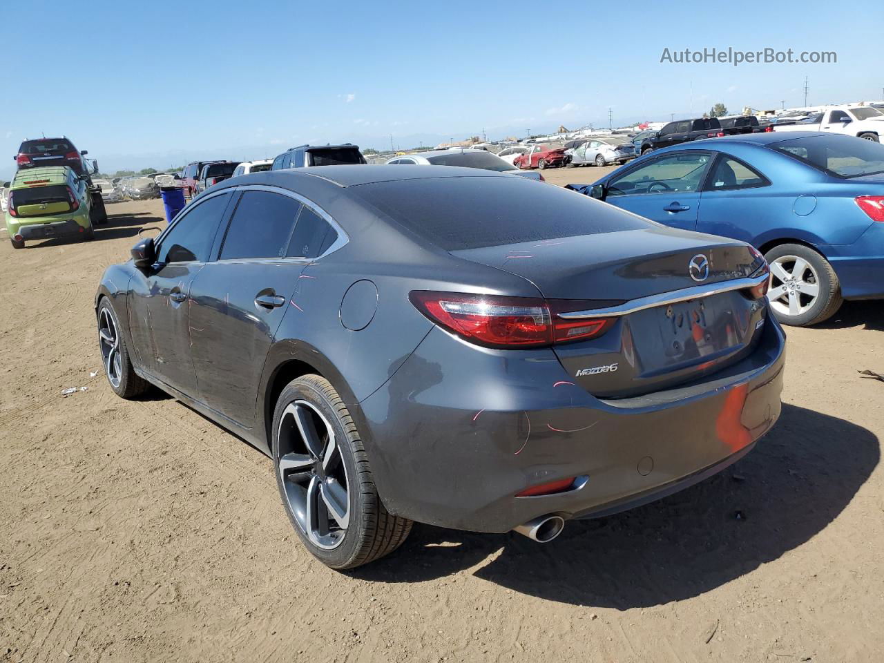 2018 Mazda 6 Sport Gray vin: JM1GL1UM0J1315952