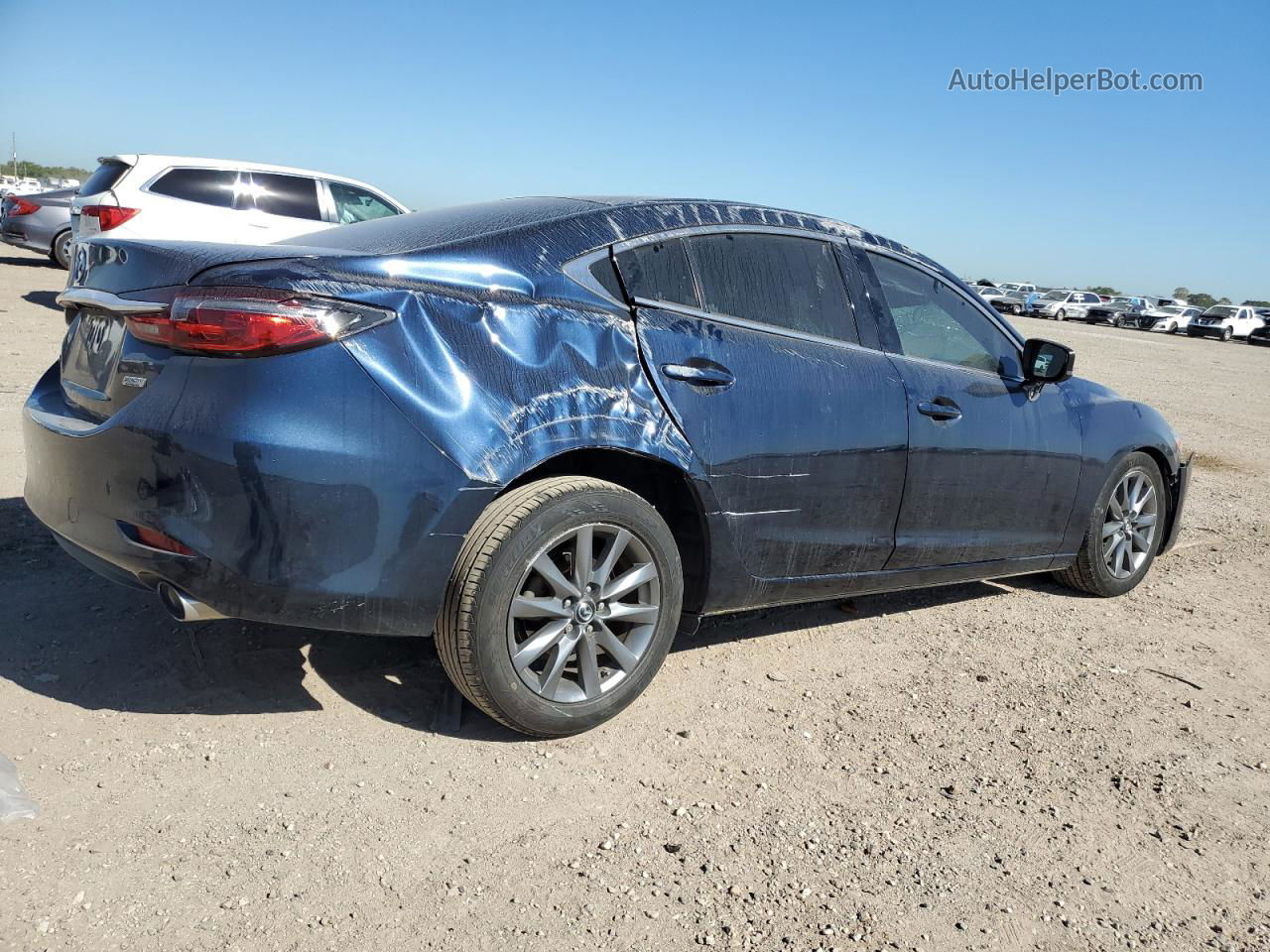 2018 Mazda 6 Sport Blue vin: JM1GL1UM0J1329799