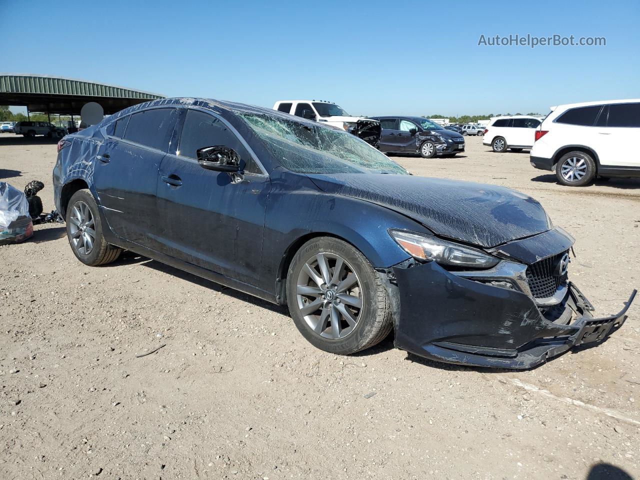 2018 Mazda 6 Sport Blue vin: JM1GL1UM0J1329799