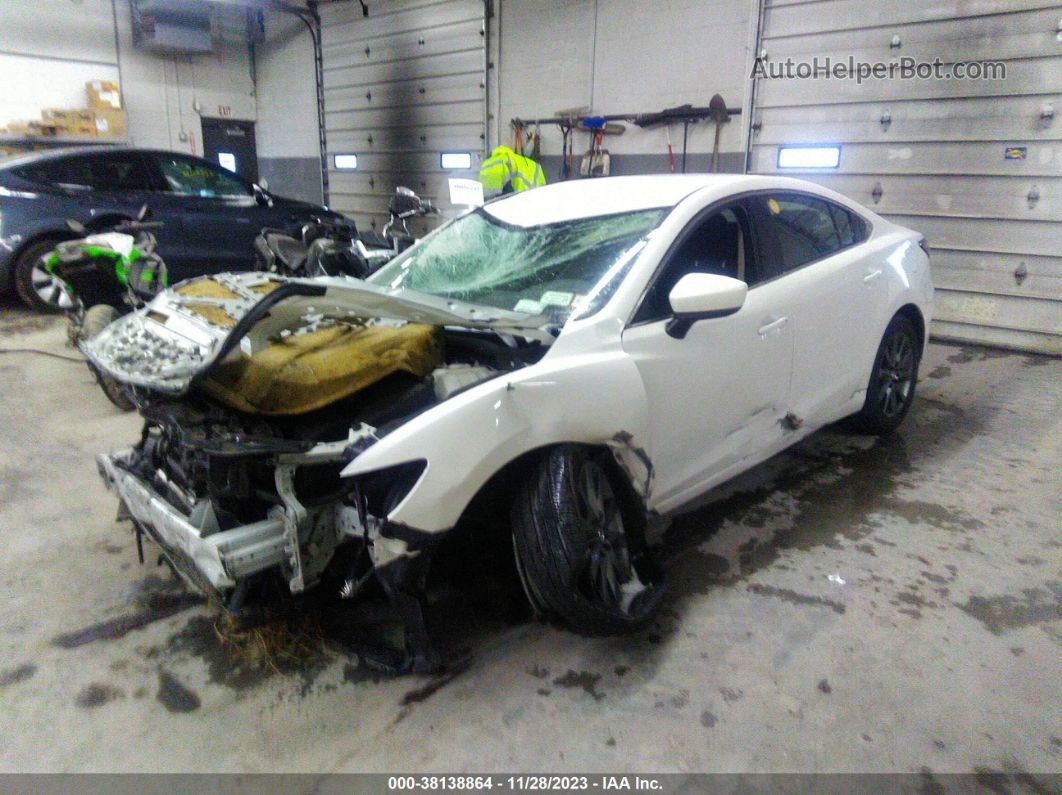 2018 Mazda Mazda6 Sport White vin: JM1GL1UM1J1322344