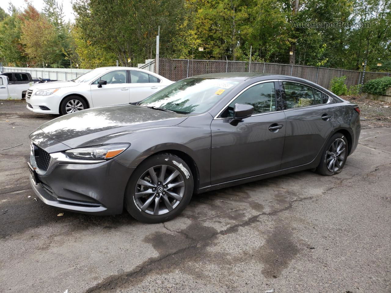 2018 Mazda 6 Sport Gray vin: JM1GL1UM2J1320747