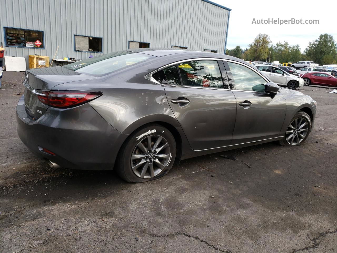 2018 Mazda 6 Sport Gray vin: JM1GL1UM2J1320747