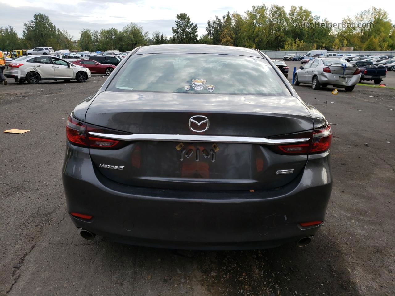 2018 Mazda 6 Sport Gray vin: JM1GL1UM2J1320747