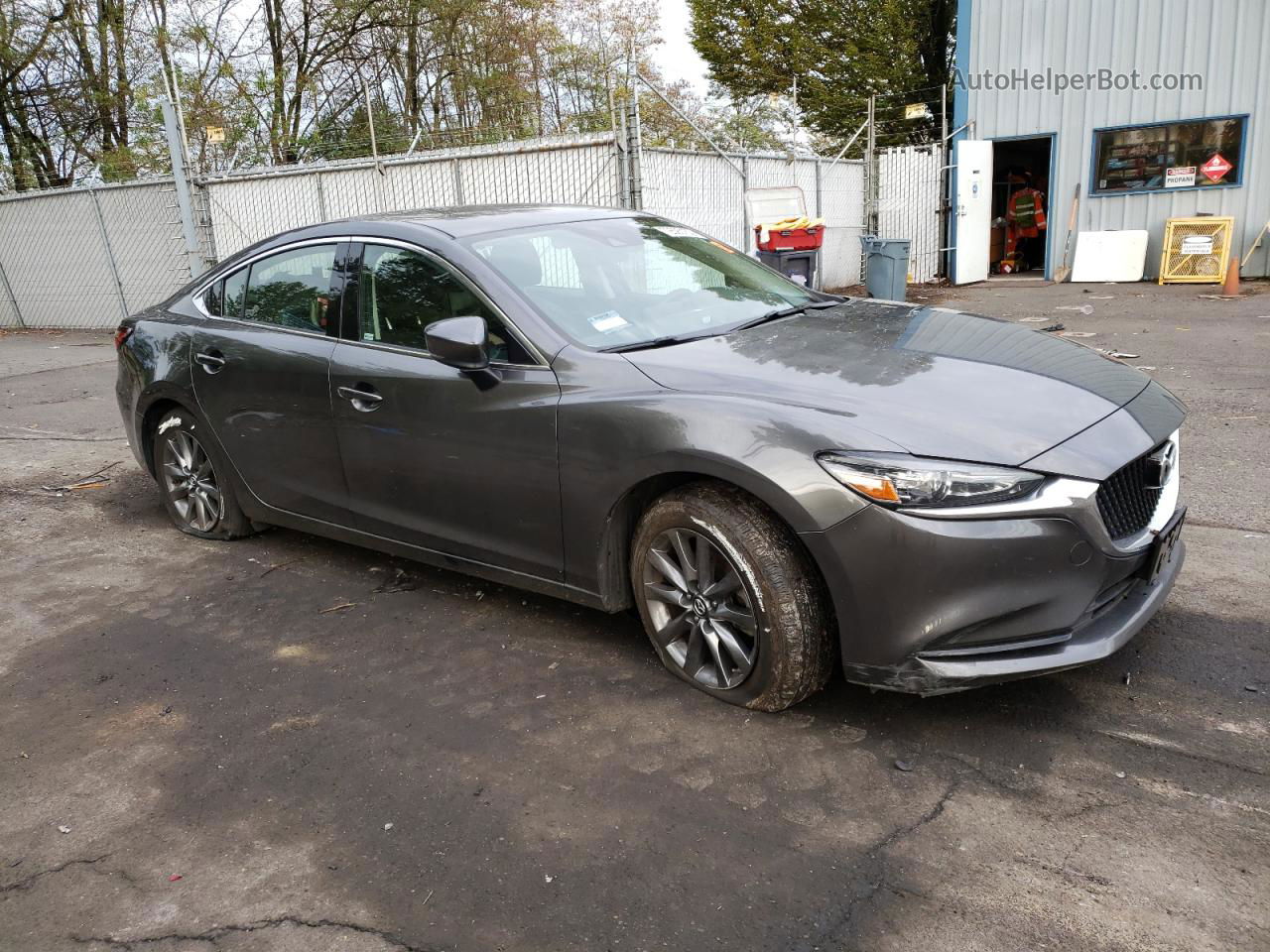 2018 Mazda 6 Sport Gray vin: JM1GL1UM2J1320747