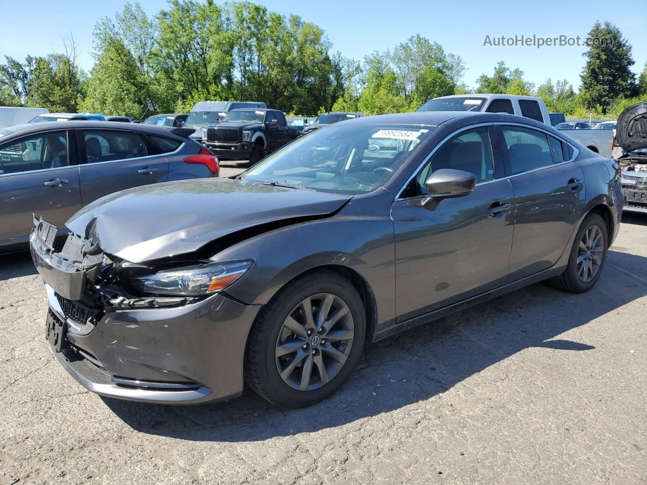 2018 Mazda 6 Sport Charcoal vin: JM1GL1UM2J1320747