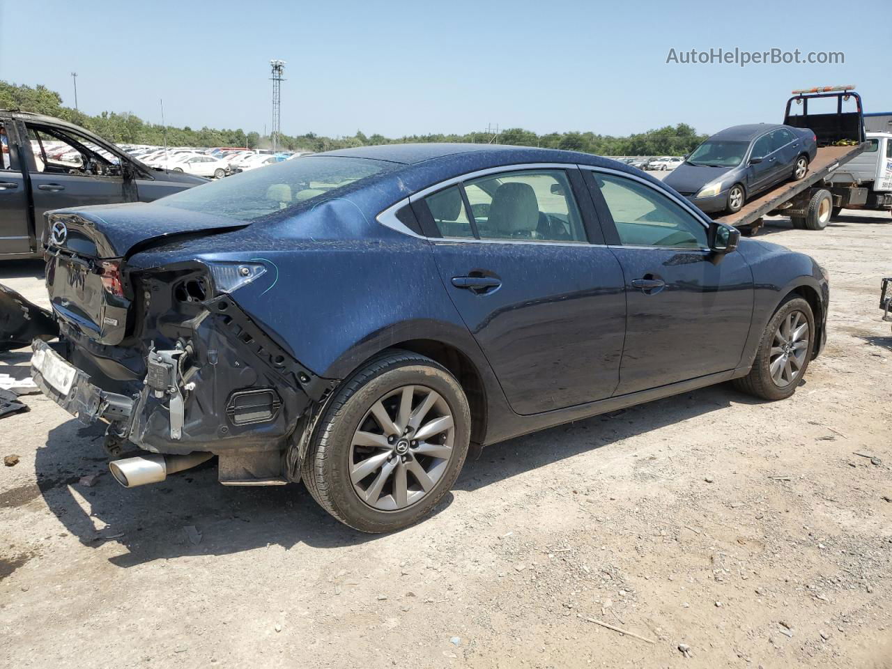 2018 Mazda 6 Sport Blue vin: JM1GL1UM4J1327800