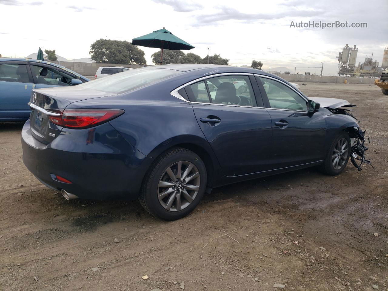 2018 Mazda 6 Sport Blue vin: JM1GL1UM7J1319013