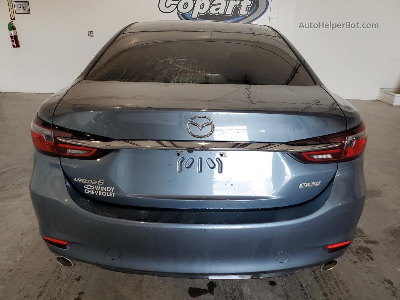 2018 Mazda 6 Sport Blue vin: JM1GL1UMXJ1328224
