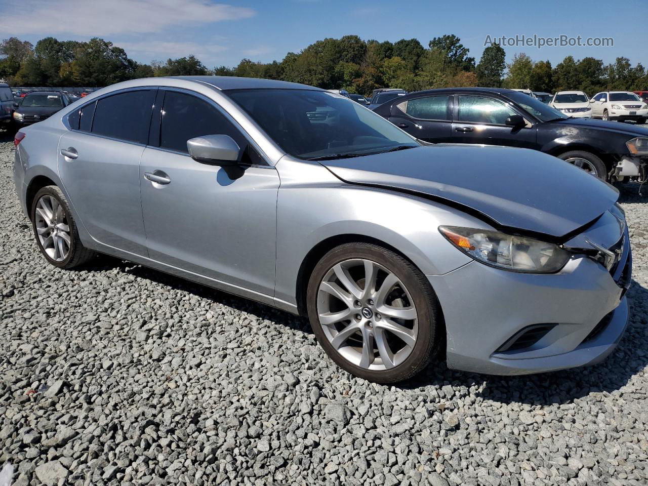 2017 Mazda 6 Touring Silver vin: JM1GL1V50H1108821