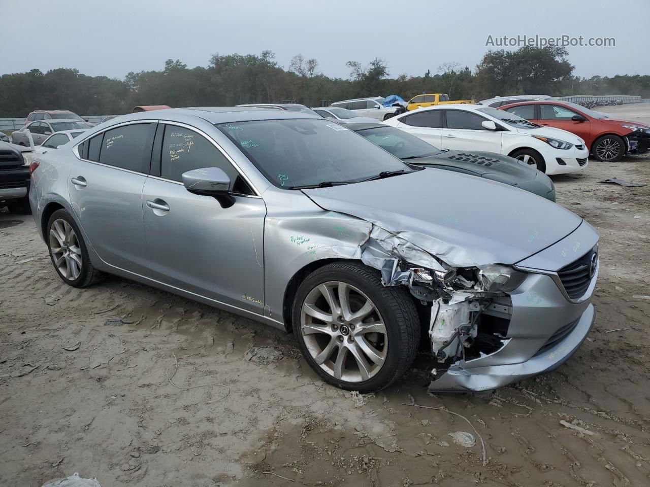 2017 Mazda 6 Touring Silver vin: JM1GL1V52H1128570