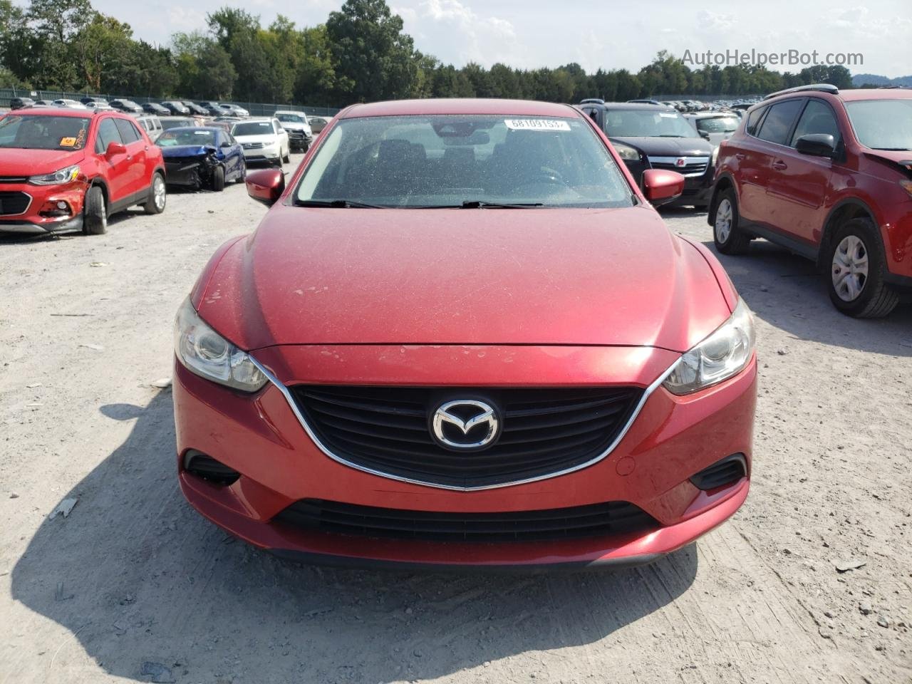 2017 Mazda 6 Touring Red vin: JM1GL1V52H1130285