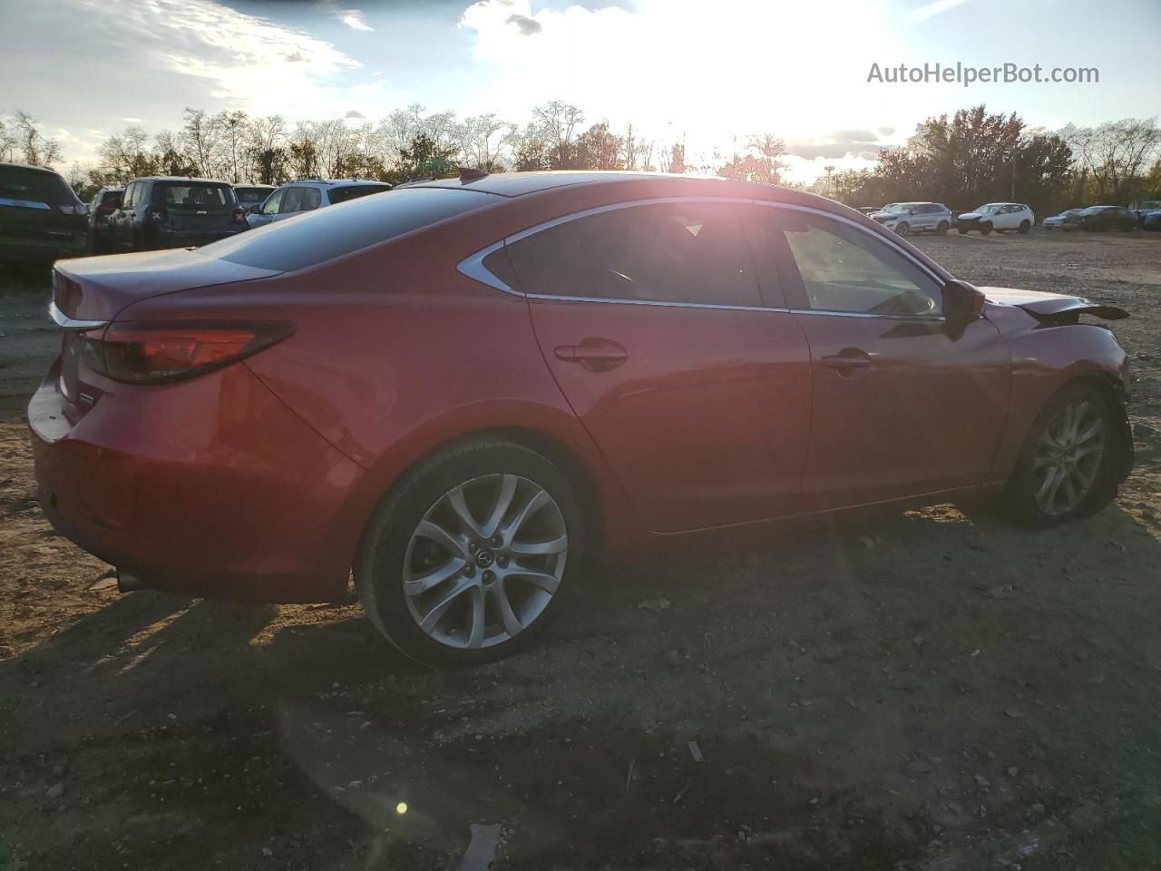 2017 Mazda 6 Touring Red vin: JM1GL1V54H1104111