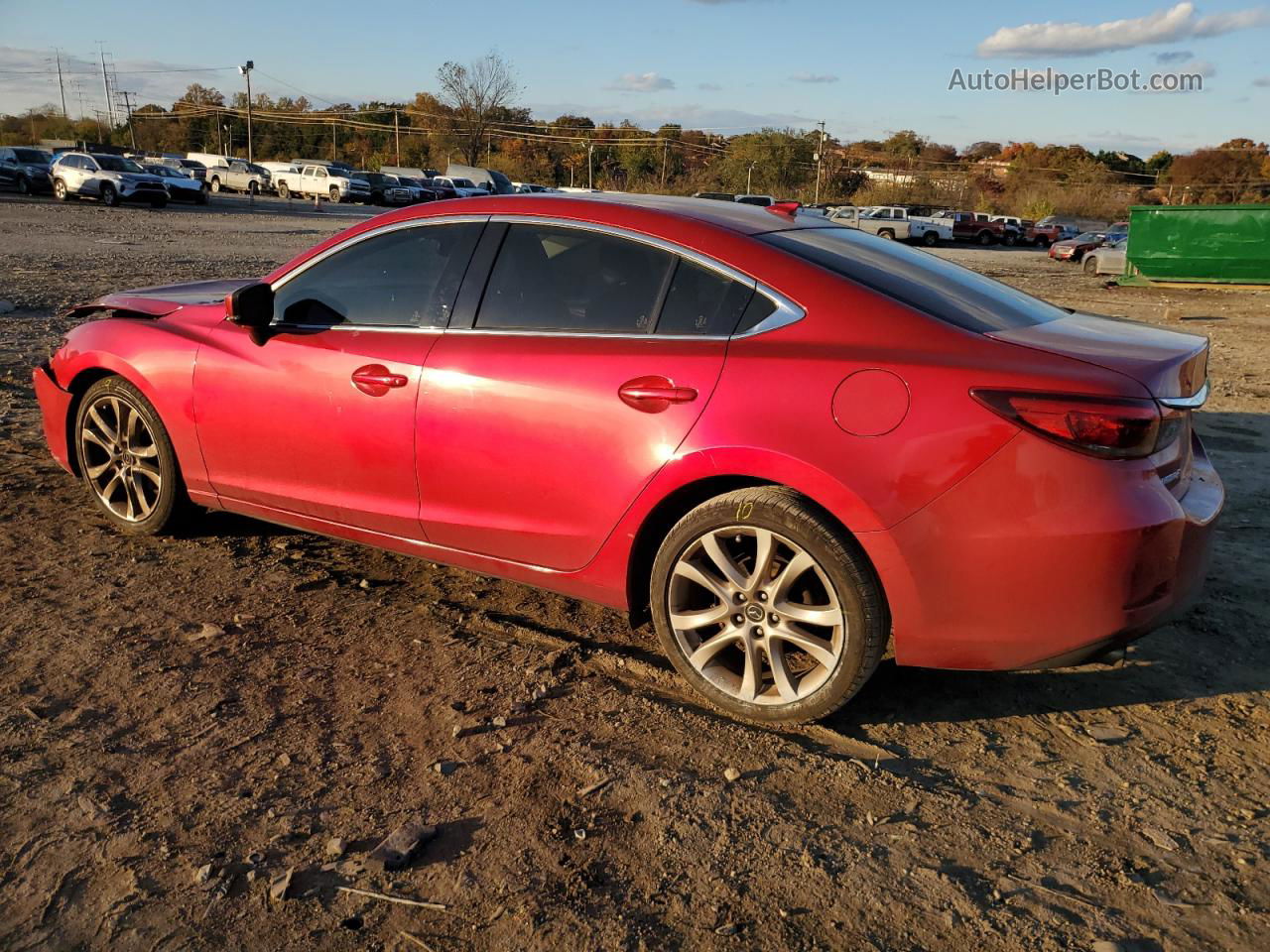 2017 Mazda 6 Touring Red vin: JM1GL1V54H1104111