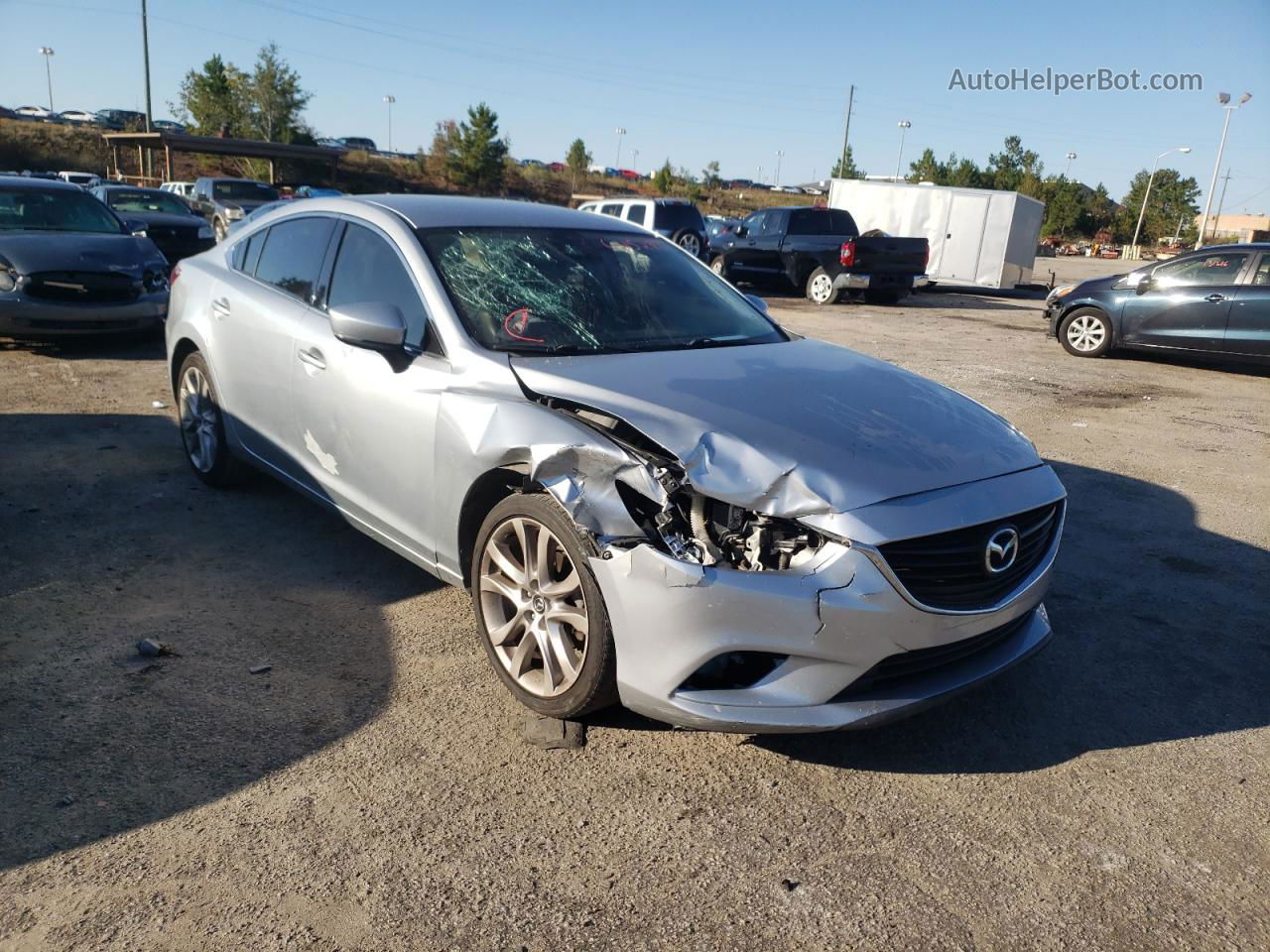 2017 Mazda 6 Touring Silver vin: JM1GL1V54H1122432