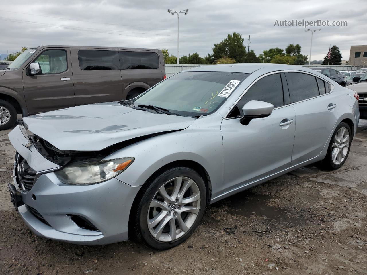 2017 Mazda 6 Touring Silver vin: JM1GL1V55H1105543