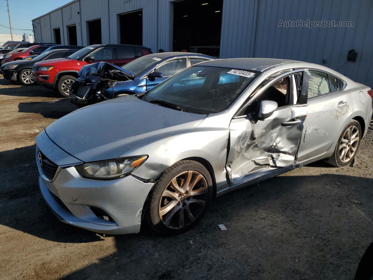 2017 Mazda 6 Touring Silver vin: JM1GL1V57H1116169