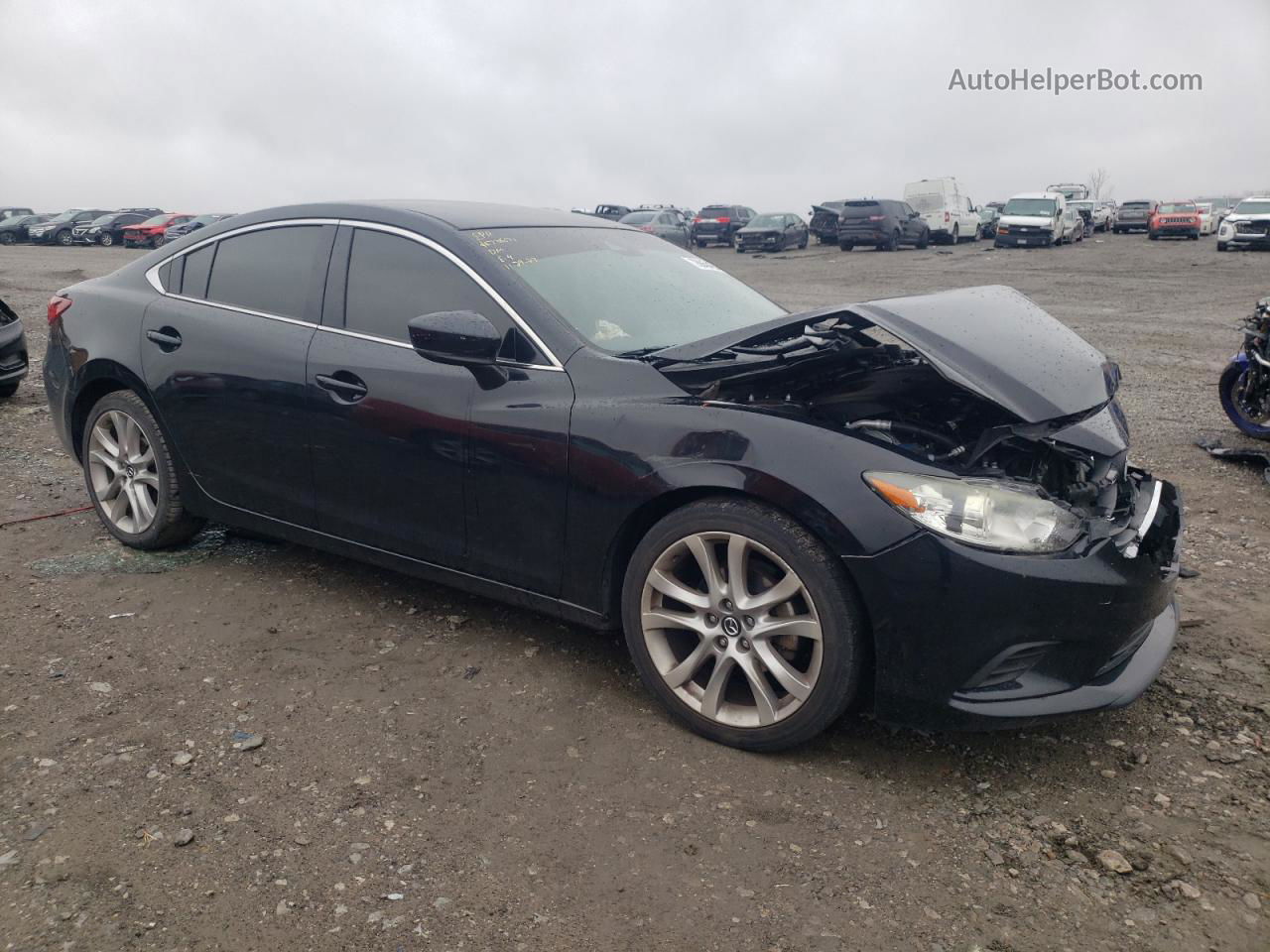 2017 Mazda 6 Touring Black vin: JM1GL1V58H1106833