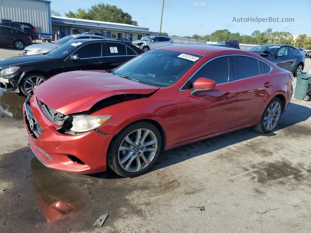 2017 Mazda 6 Touring Red vin: JM1GL1V59H1107439