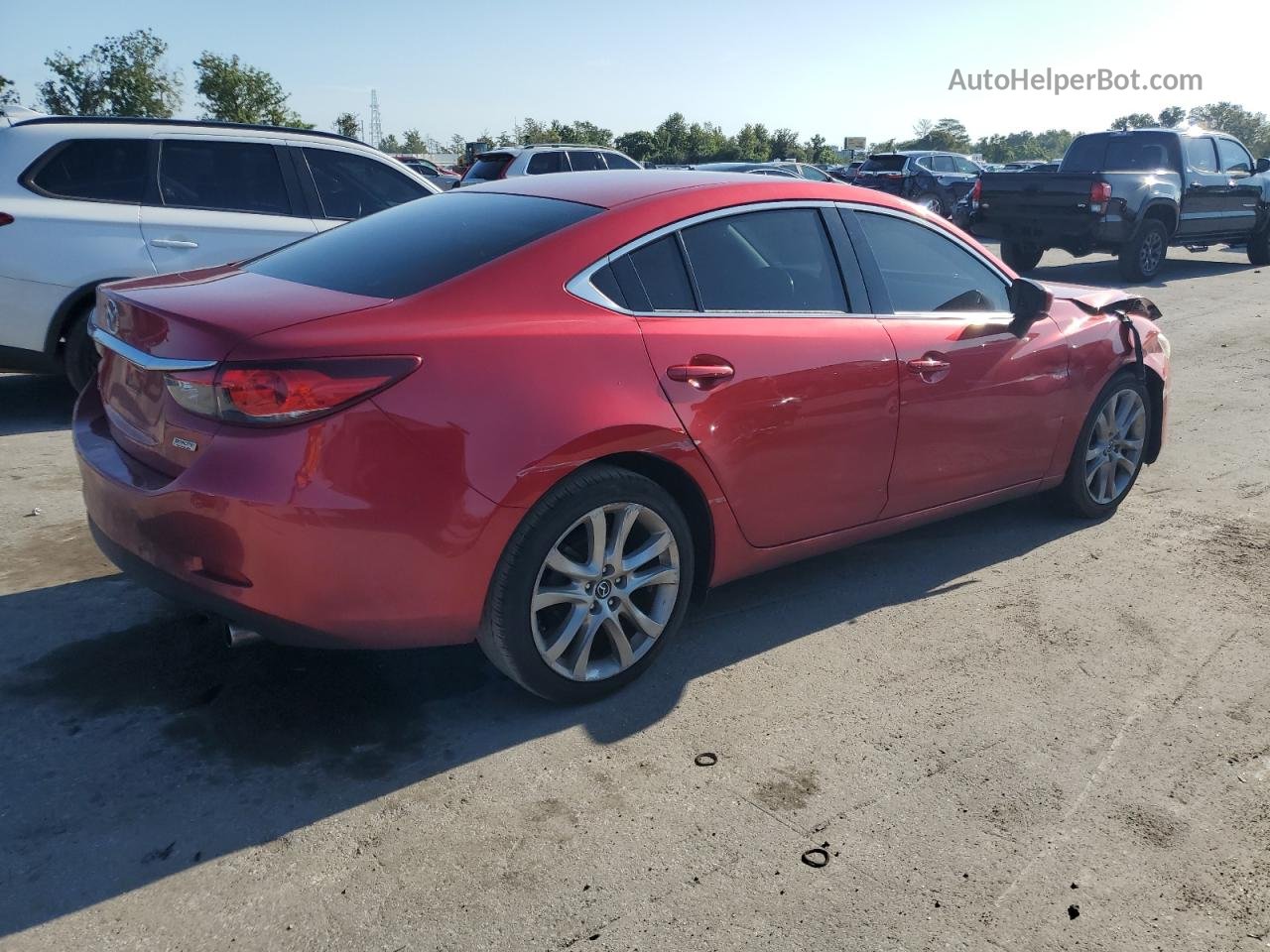 2017 Mazda 6 Touring Красный vin: JM1GL1V59H1107439