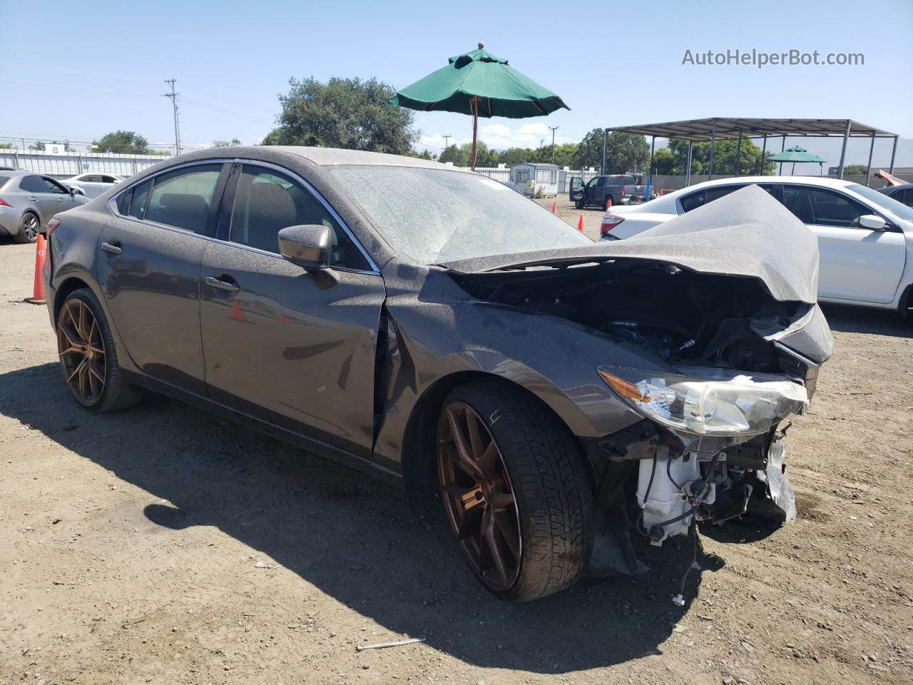 2017 Mazda 6 Touring Gray vin: JM1GL1V59H1144636