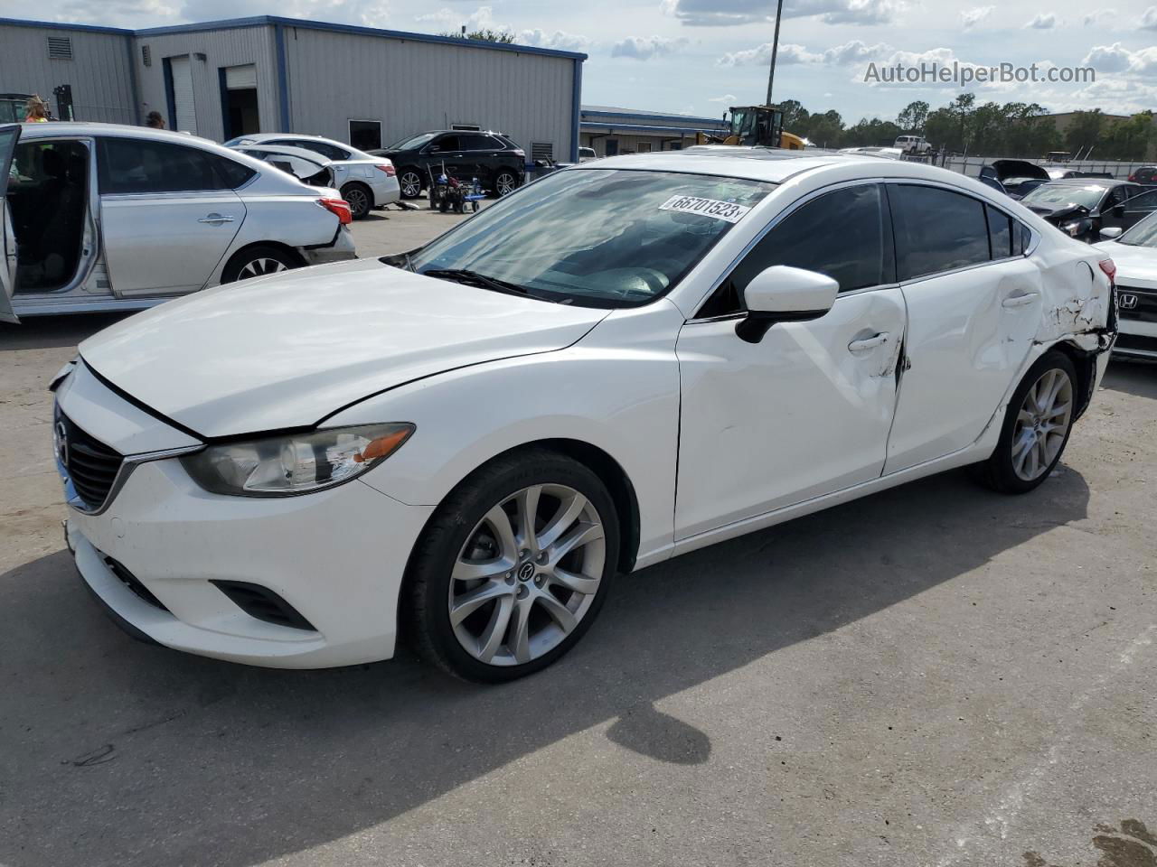 2017 Mazda 6 Touring White vin: JM1GL1V59H1148153