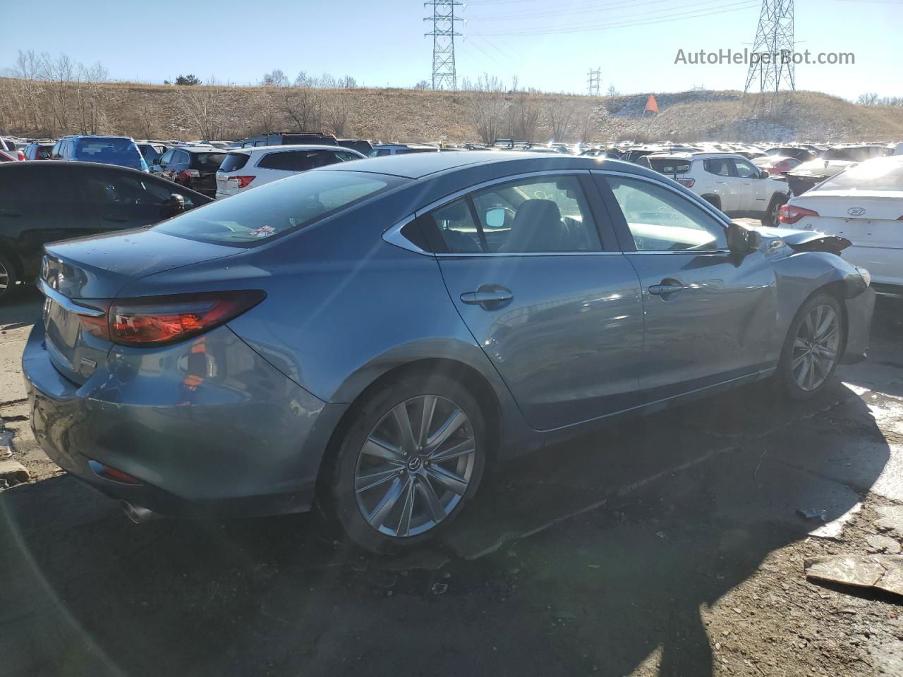 2018 Mazda 6 Touring Blue vin: JM1GL1VM0J1307199