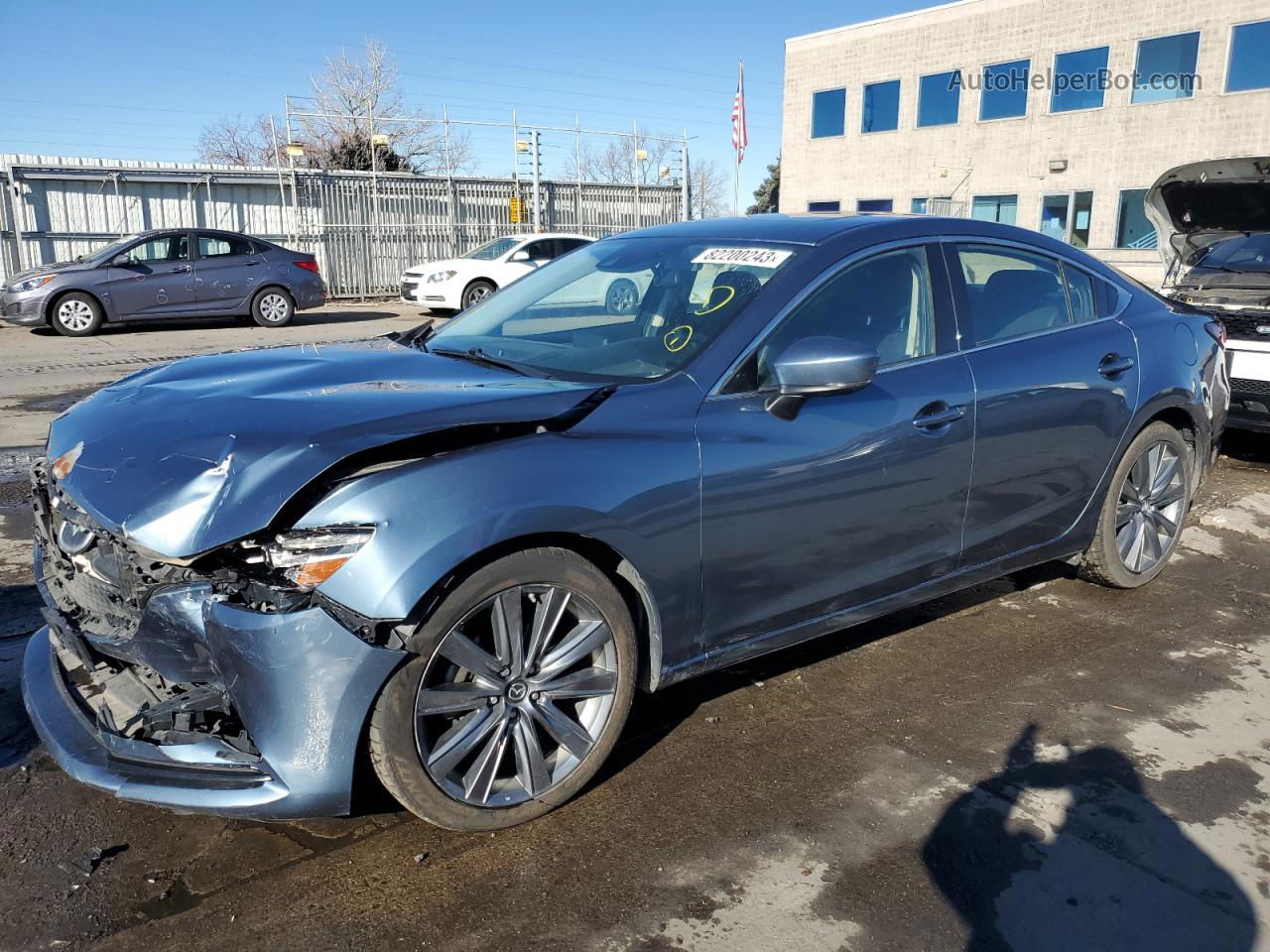 2018 Mazda 6 Touring Blue vin: JM1GL1VM0J1307199