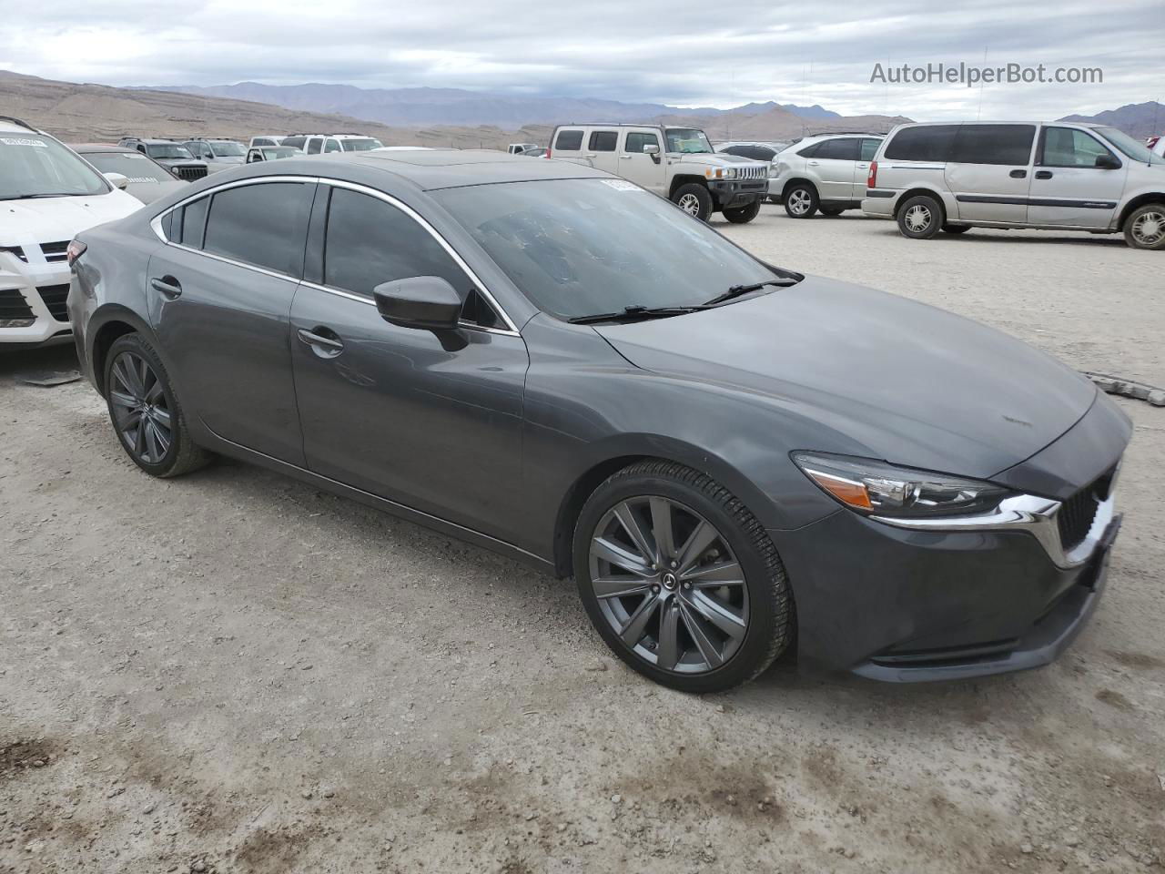 2018 Mazda 6 Touring Charcoal vin: JM1GL1VM1J1329650