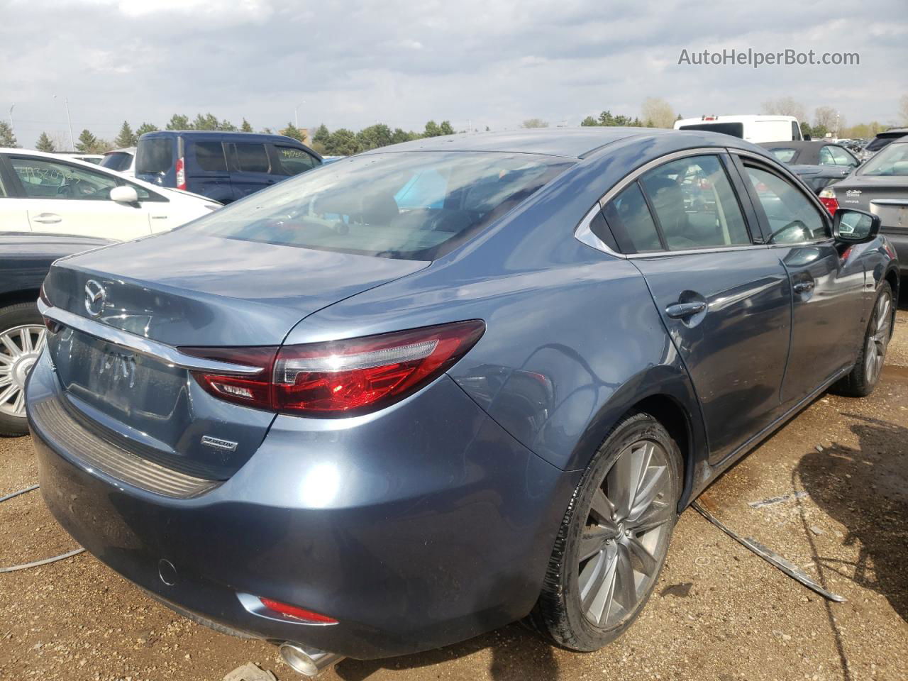 2018 Mazda 6 Touring Blue vin: JM1GL1VM3J1326815