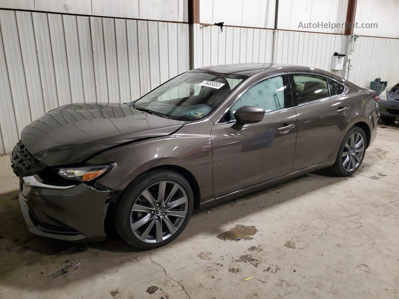 2018 Mazda 6 Touring Серый vin: JM1GL1VM4J1323938