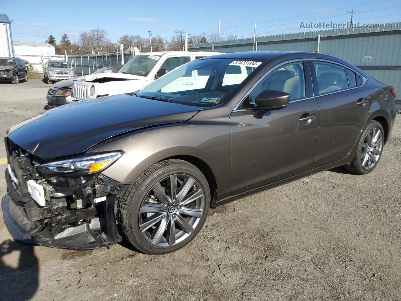 2018 Mazda 6 Touring Gray vin: JM1GL1VM4J1323938