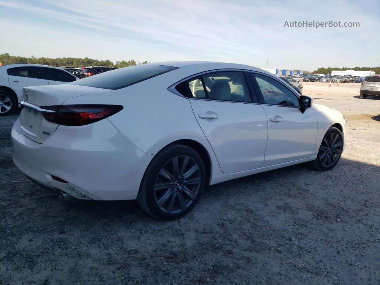 2018 Mazda 6 Touring White vin: JM1GL1VM4J1325477