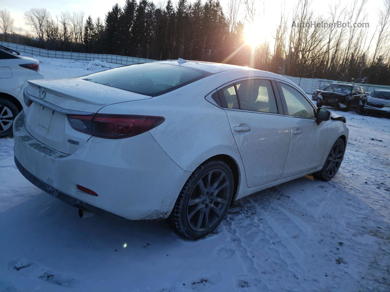 2017 Mazda 6 Grand Touring White vin: JM1GL1W55H1124978