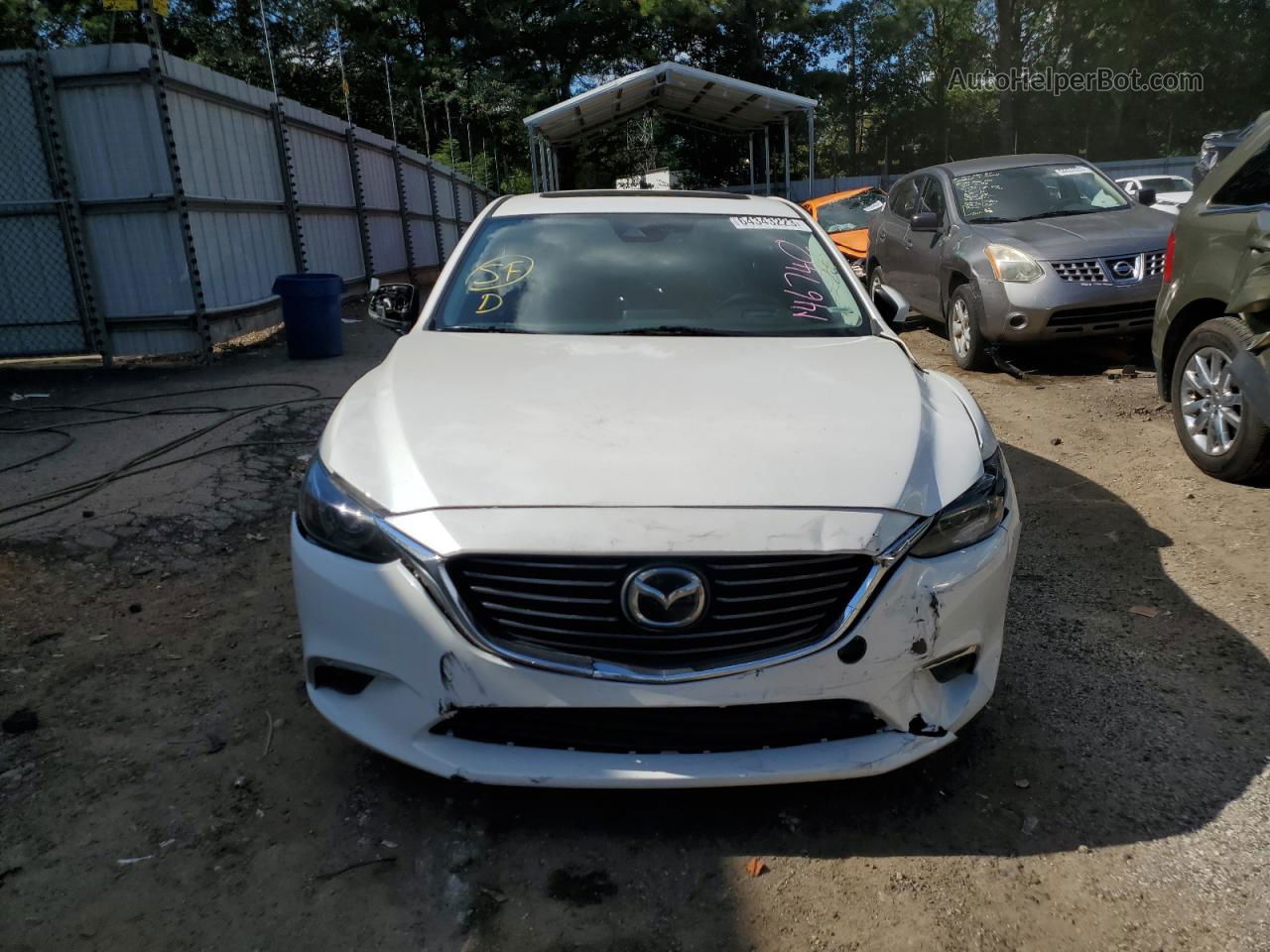 2017 Mazda 6 Grand Touring White vin: JM1GL1W55H1146740