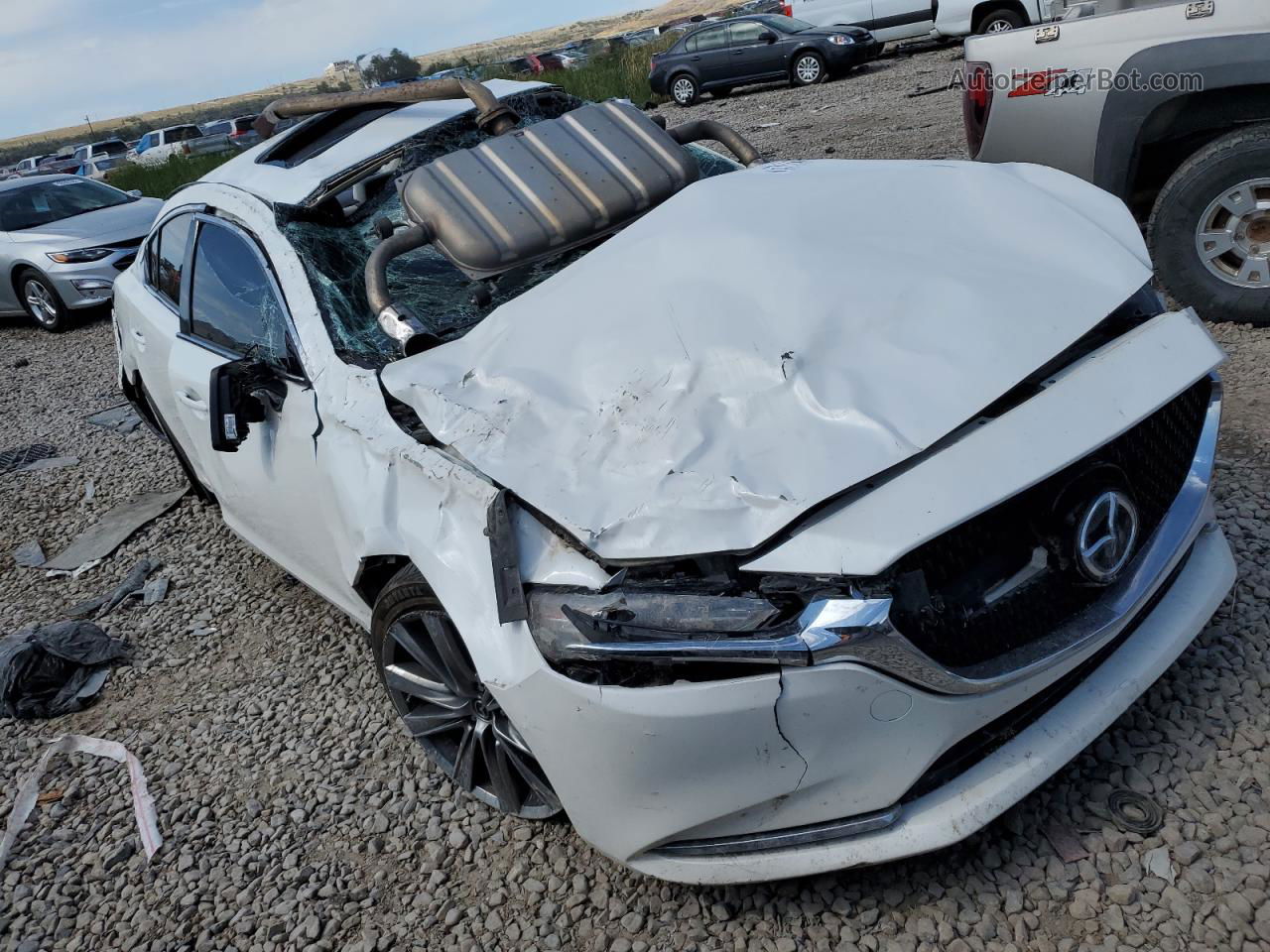 2018 Mazda 6 Grand Touring Reserve White vin: JM1GL1WY6J1316040