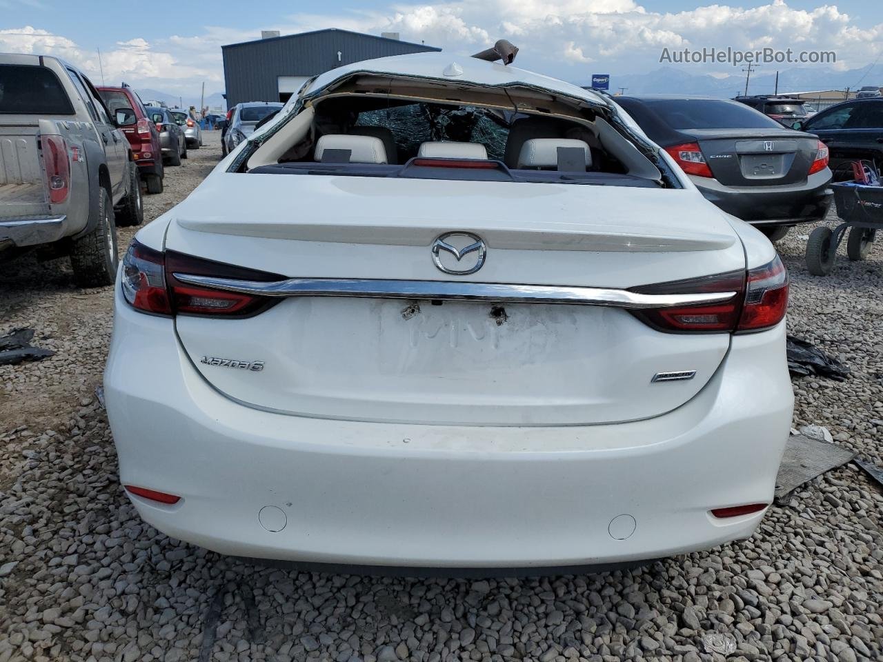 2018 Mazda 6 Grand Touring Reserve Белый vin: JM1GL1WY6J1316040