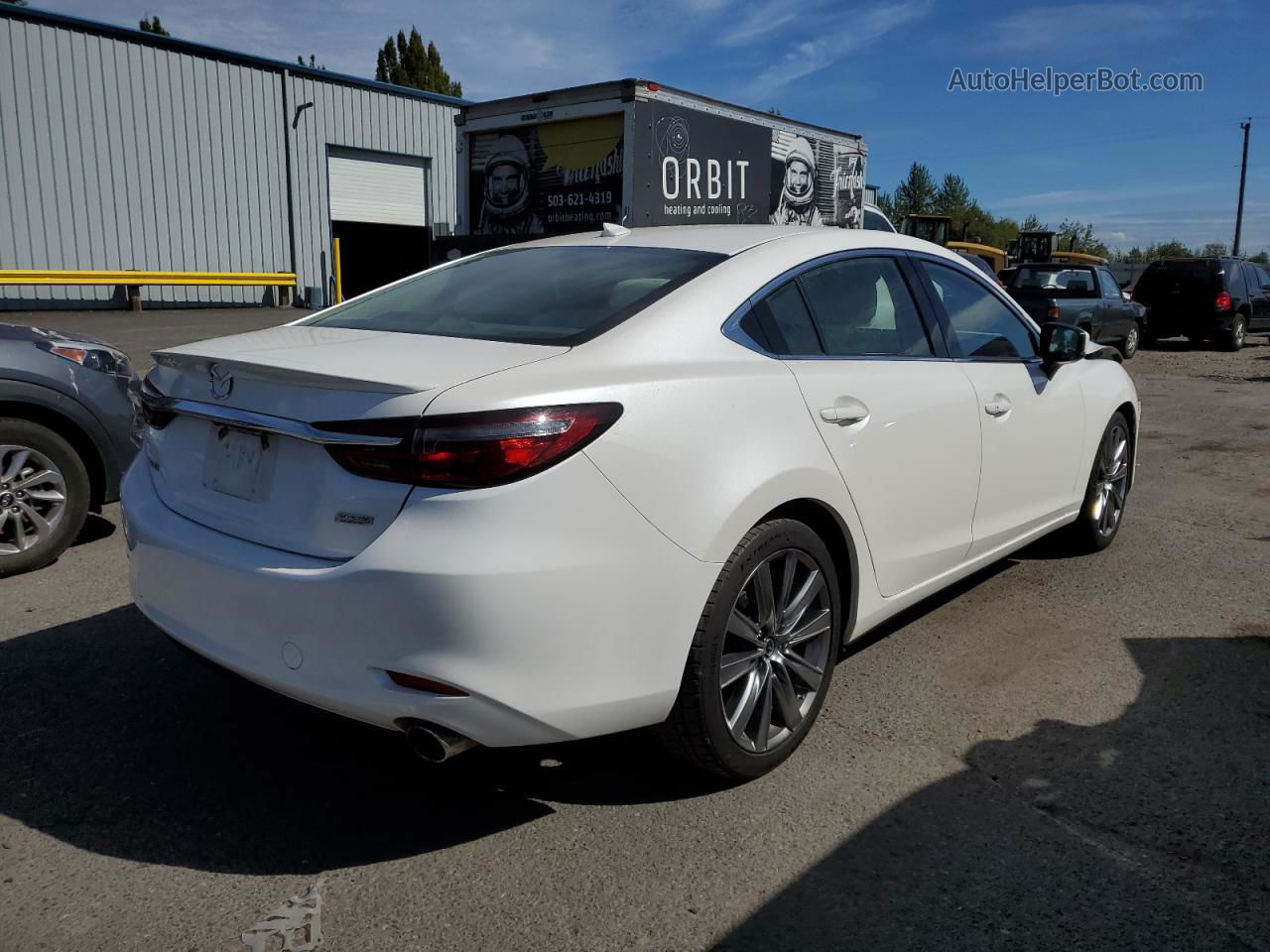 2018 Mazda 6 Grand Touring Reserve White vin: JM1GL1WYXJ1300696