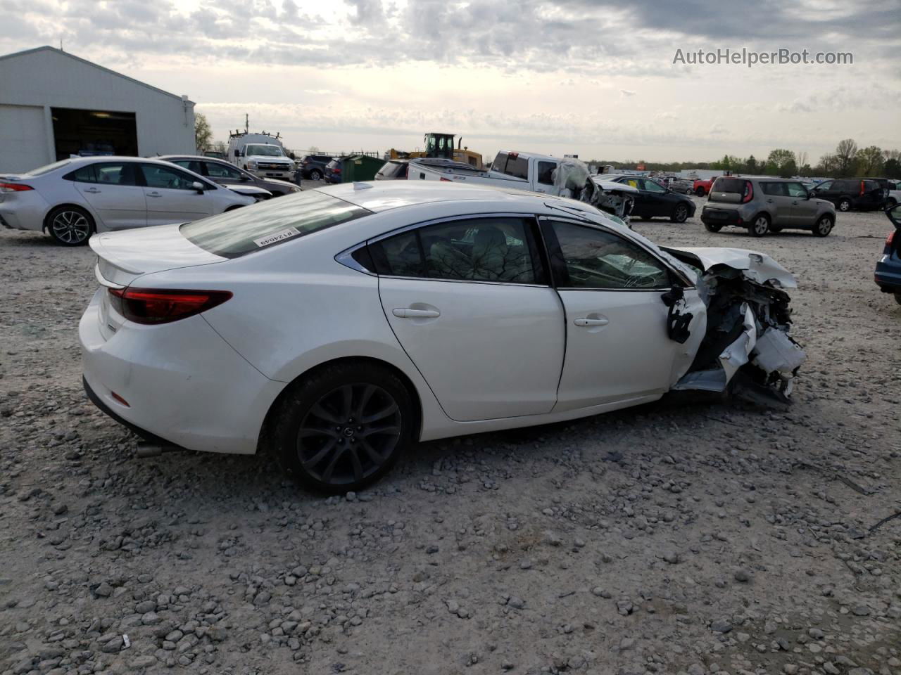 2017 Mazda 6 Grand Touring White vin: JM1GL1X52H1100412