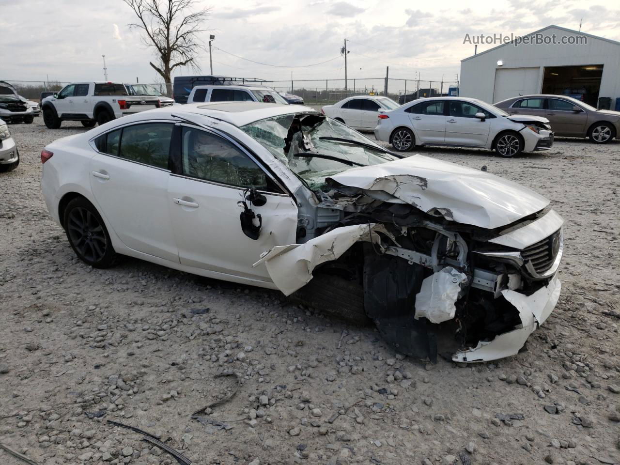 2017 Mazda 6 Grand Touring White vin: JM1GL1X52H1100412