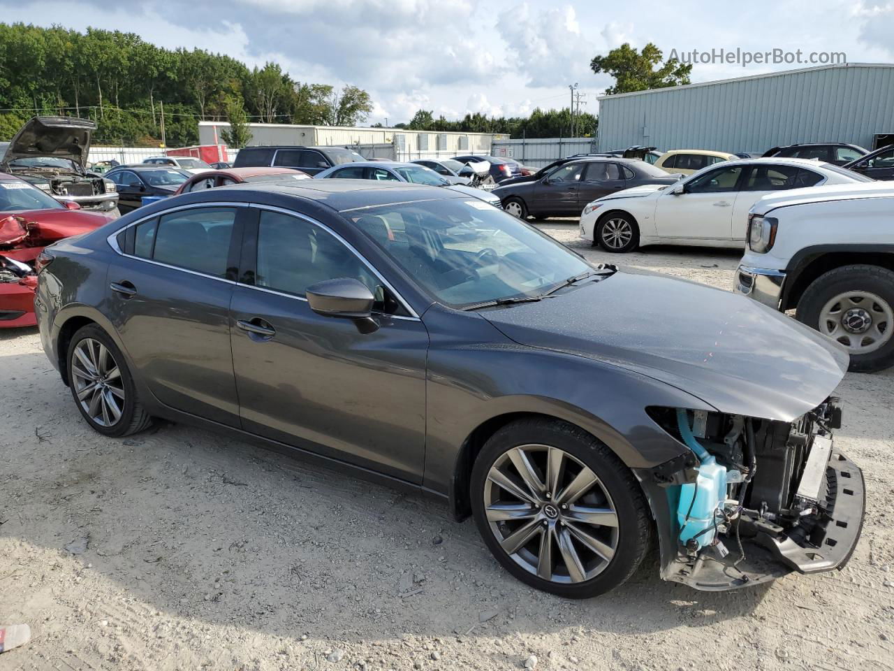 2018 Mazda 6 Signature Gray vin: JM1GL1XY3J1312316