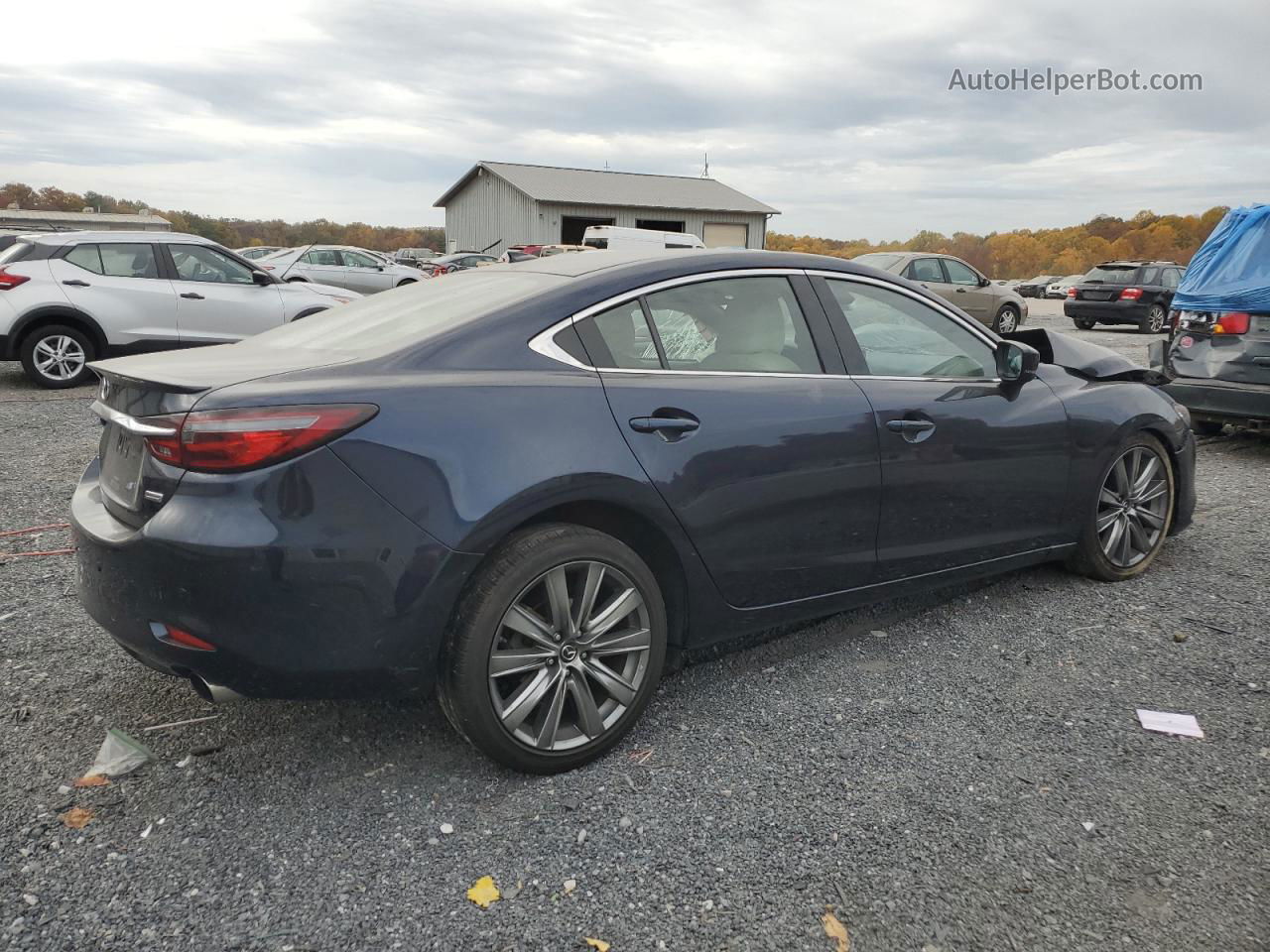 2018 Mazda 6 Signature Blue vin: JM1GL1XY5J1312320